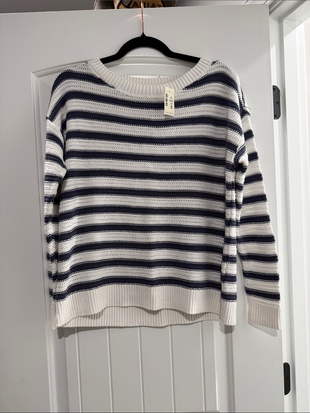 Aeropostale Striped Navy and White Knit Sweater *NWT*